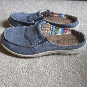 Women's Skechers Denim Mules/Slippers
